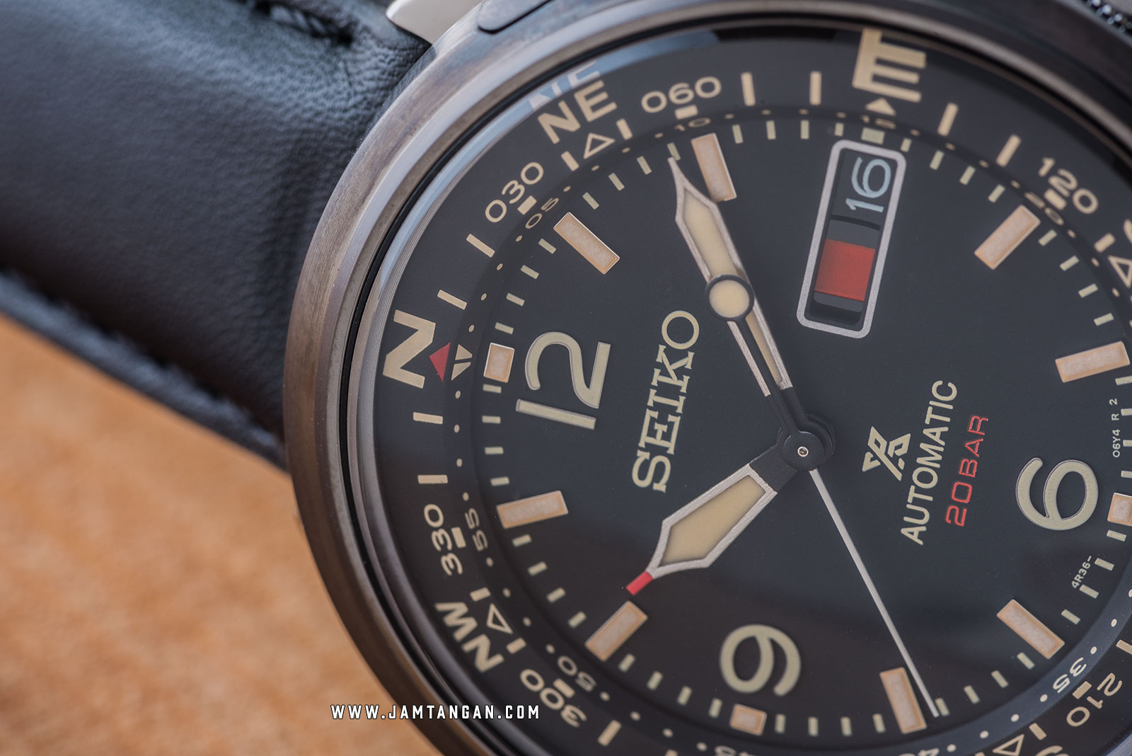 Seiko Prospex SRPD35K1 Automatic 200M Water Resistance Black Leather Strap Machtwatch