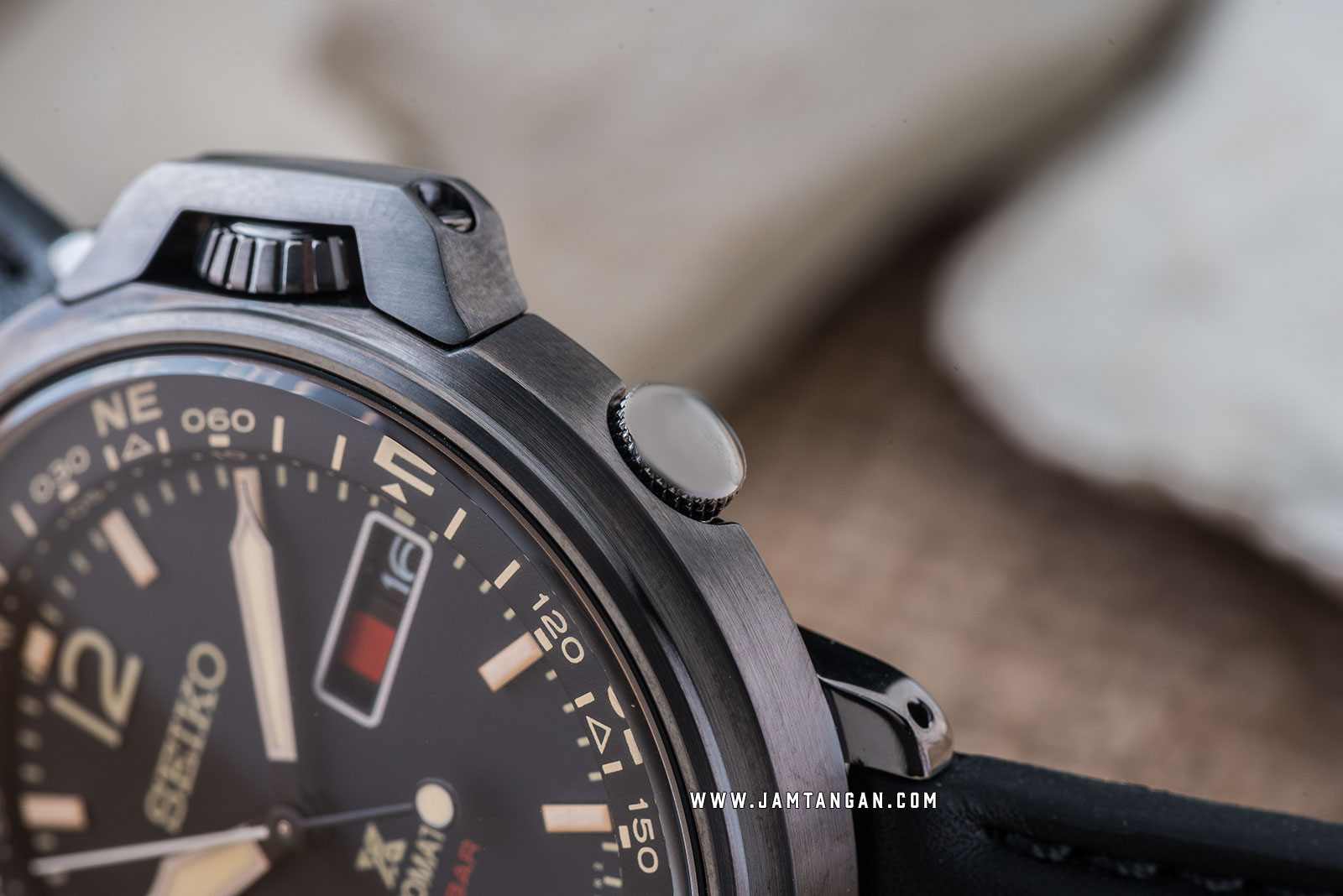 Seiko Prospex SRPD35K1 Automatic 200M Water Resistance Black Leather Strap Machtwatch