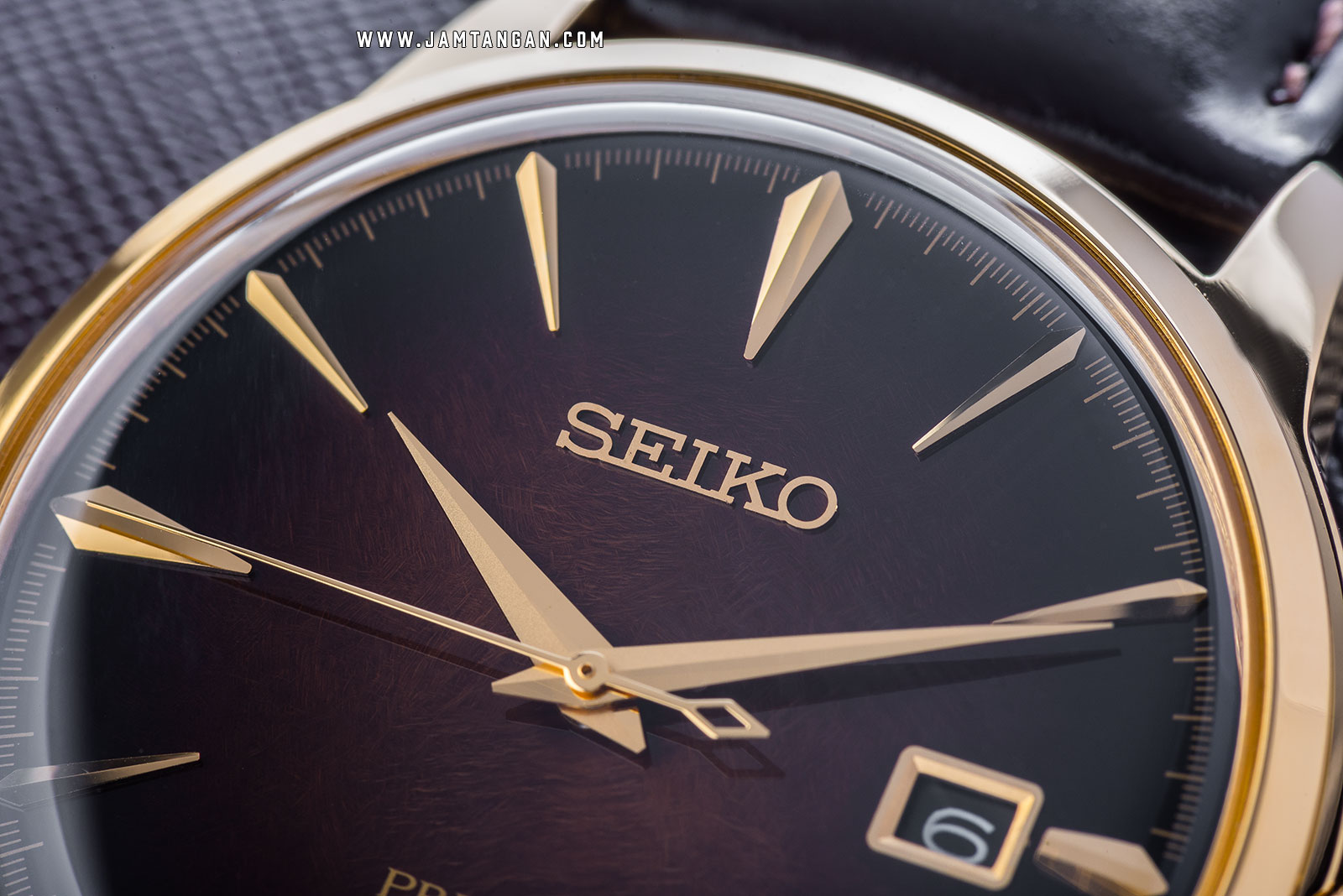 Seiko Presage SRPD36J1 Cocktail Limited Edition Automatic Brown Dial Brown Leather Strap Machtwatch