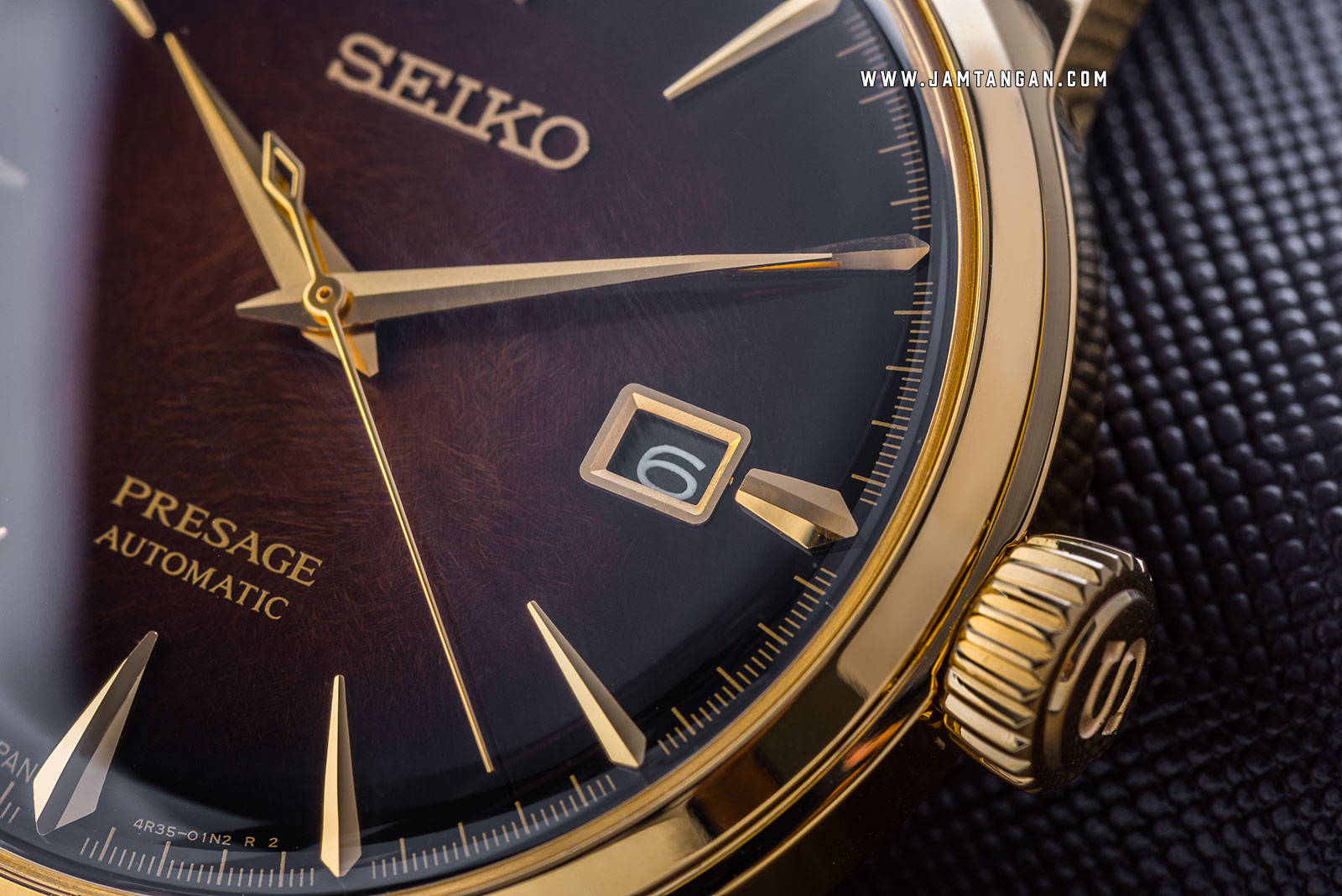 Seiko Presage SRPD36J1 Cocktail Limited Edition Automatic Brown Dial Brown Leather Strap Machtwatch
