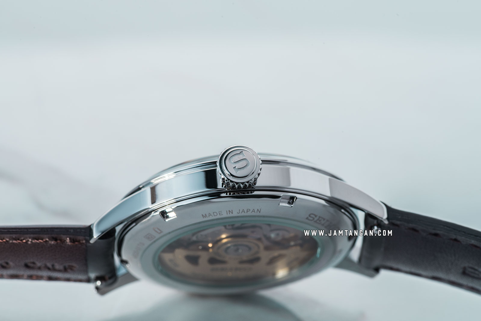 Seiko Presage SRPD37J1 Cocktail Mockingbird Automatic Green Dial Brown Leather Strap Machtwatch
