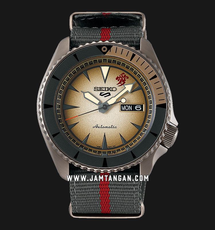 Seiko 5 Sports Naruto \u0026 Boruto SRPF71K1 Gaara Model Dual Tone Nylon Strap  LIMITED EDITION | Jamtangan.com