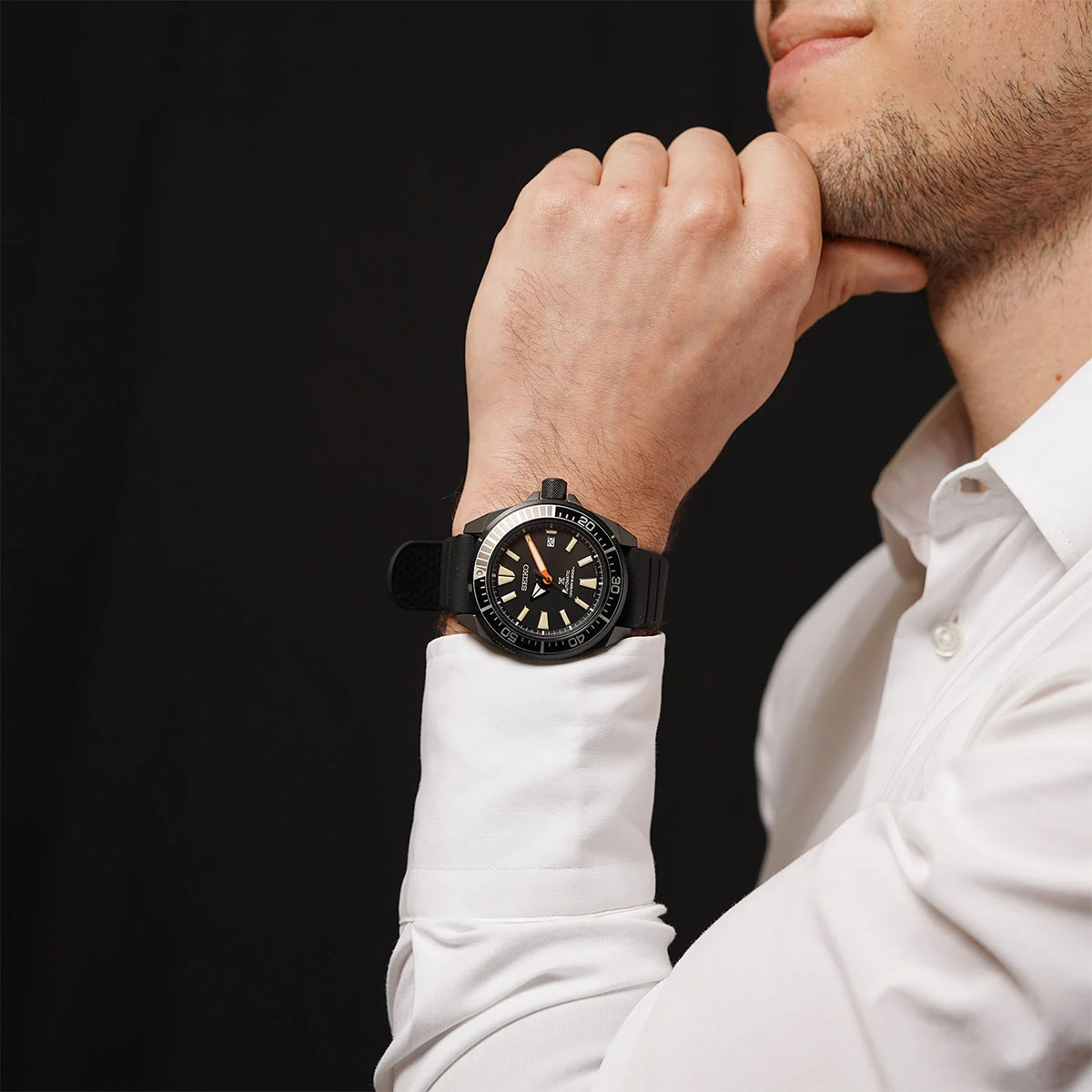 Seiko Prospex Black Samurai SRPH11K1 Automatic Divers 200 Black Rubber  Strap Limited Edition | Jamtangan.com