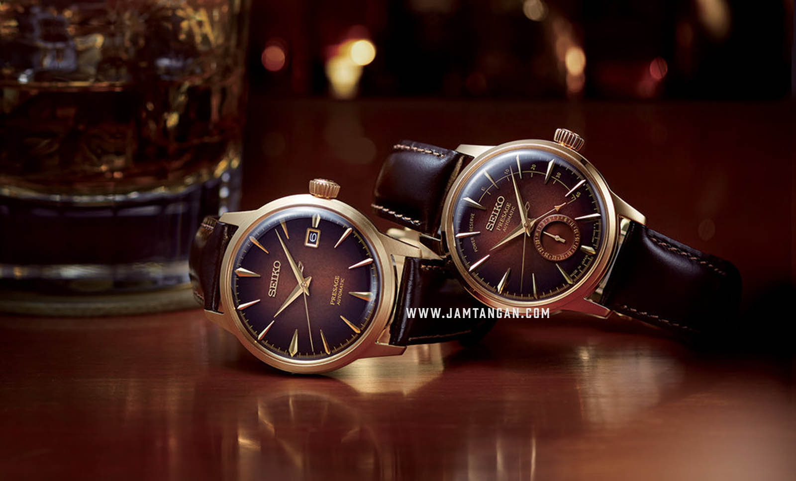 Seiko Presage SSA392J1 Cocktail Limited Edition Automatic Brown Dial Brown Leather Strap Machtwatch