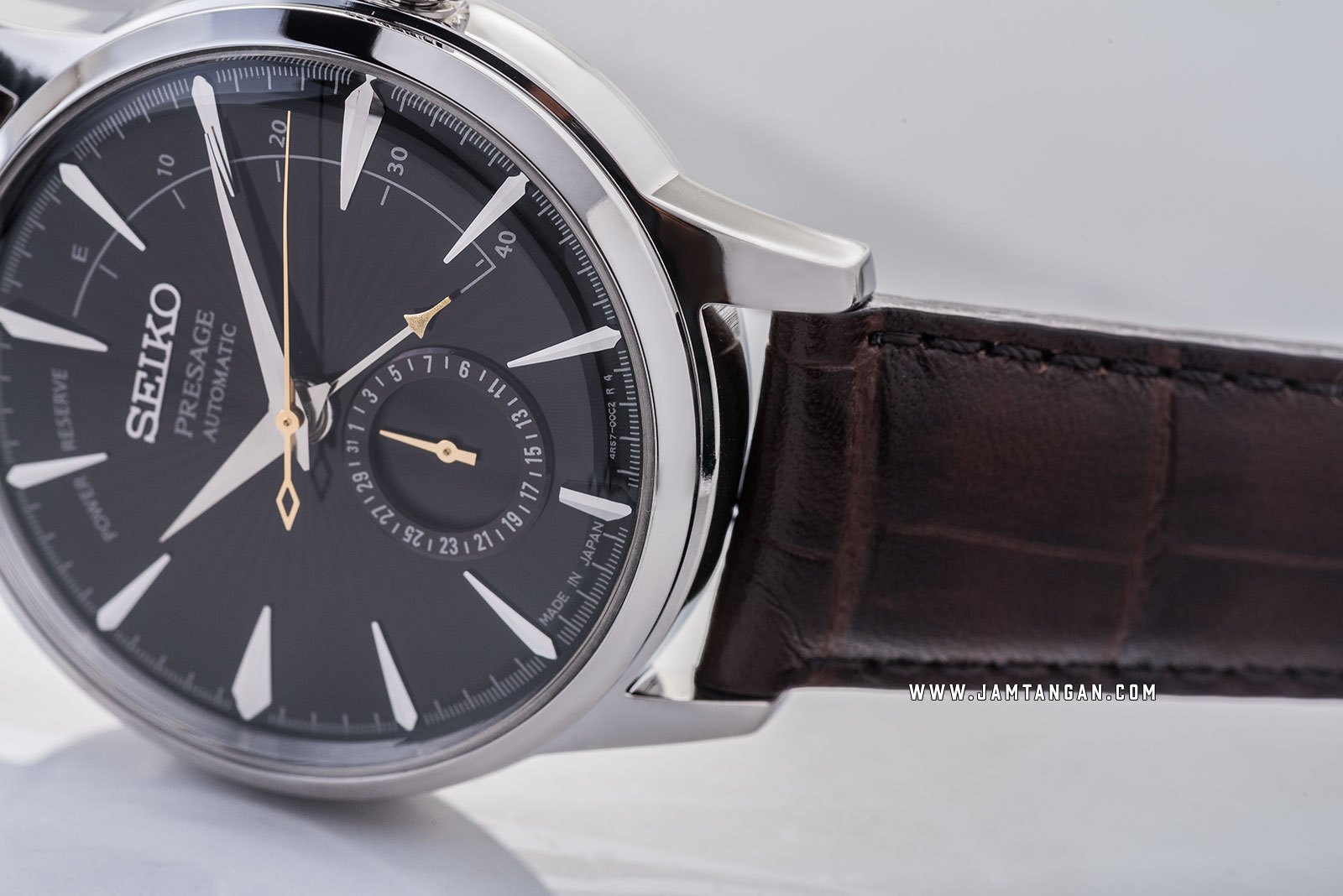 Seiko Presage SSA393J1 Cocktail Black Cat Martini Automatic Brown Dial Brown Leather Strap Machtwatch