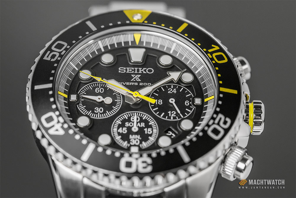 Seiko Prospex Sea SSC613P1 Divers 200M Chronograph Black Dial Stainless Steel Watch Machtwatch