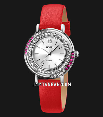 Skmei Watch Red And Silver SKMEI 1816 Luxury Quartz Watch For Men