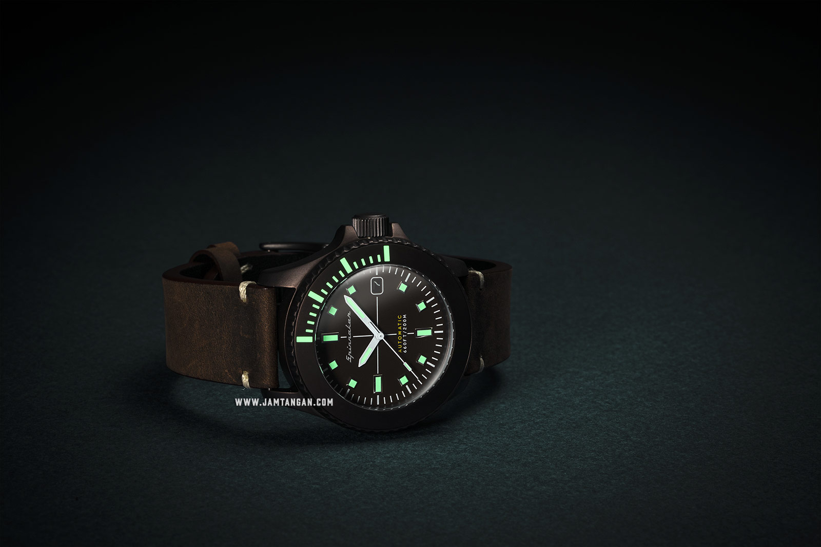 Spinnaker SP-5063-02 Vintage Spence Men Brown Dial Brown Leather Strap Machtwatch