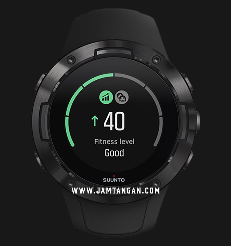 Suunto 5 All Black Ss050299000 Digital Dial Black Rubber Straps Jamtangan Com
