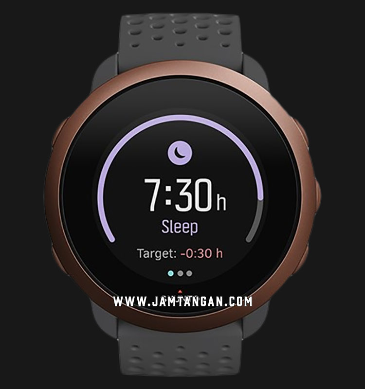 Suunto 3 Slate Grey Copper SS050415000 Digital Dial Black Rubber Straps |  Jamtangan.com