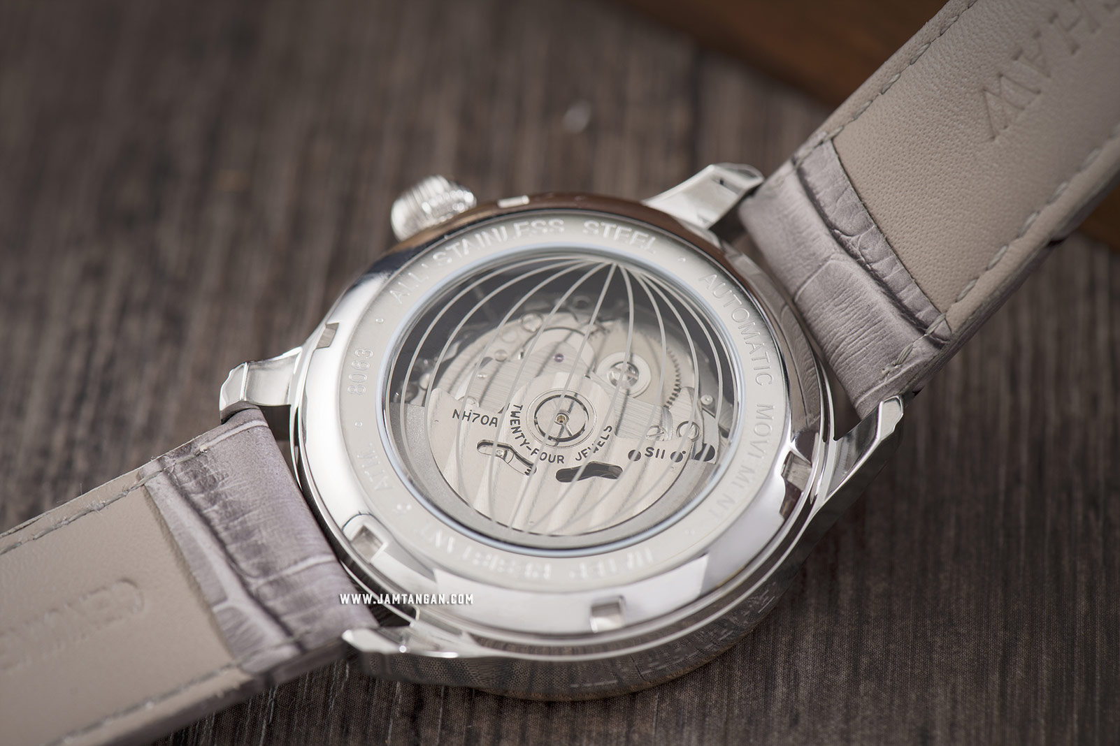 Thomas Earnshaw ES-8807-04 Longitude Skeleton Dial Grey Leather Strap Machtwatch