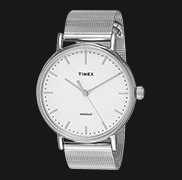 Timex Weekender Fairfield TW2R26600 Mens White Dial Mesh Stainless Steel  Strap | Jamtangan.com