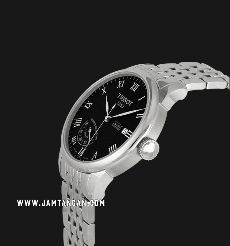 Tissot Le Locle Reserve De Marche T006.424.11.053.00 Automatic Black Dial  Stainless Steel Strap | Jamtangan.com