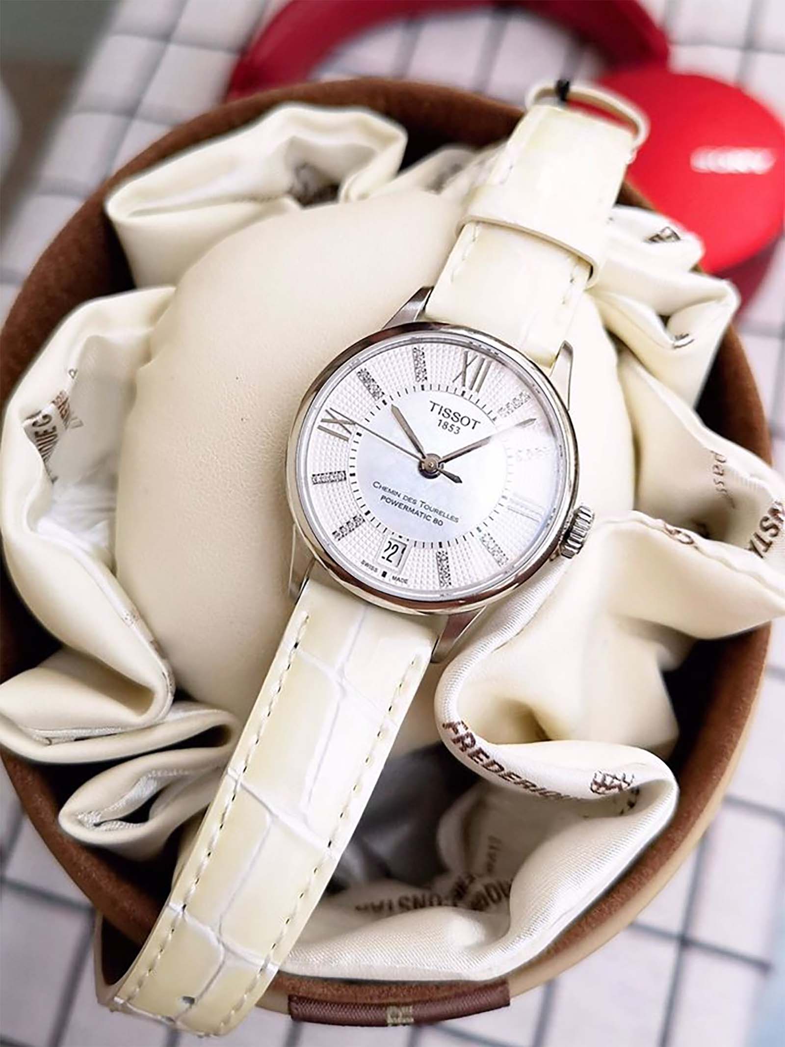 TISSOT Chemin Des Tourelles Powermatic 80 Watch Leather Strap  T099.207.16.116.00 | Jamtangan.com