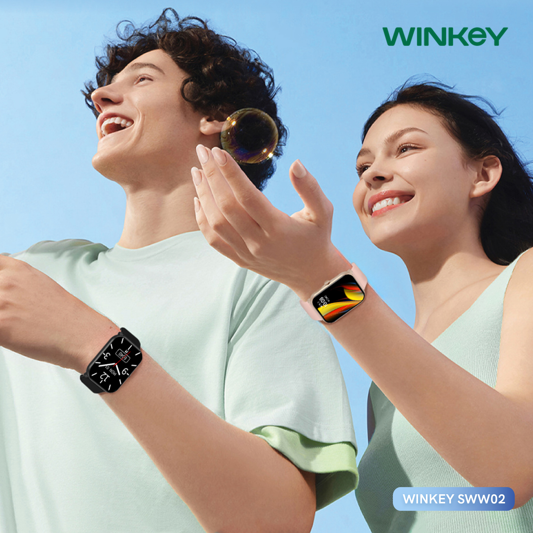 WINKEY SWW02 ZETA2 Smartwatch Bluetooth Call Fitness Tracker IP68 ...